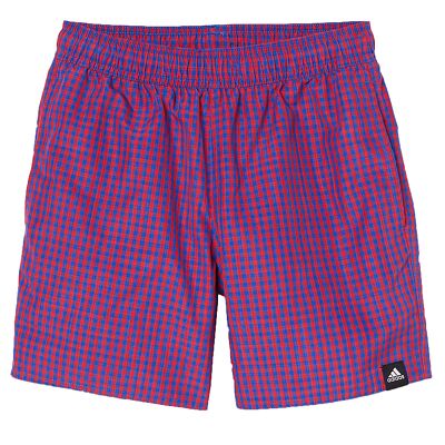Adidas Performance Check Board Shorts Swim Shorts Blue Red