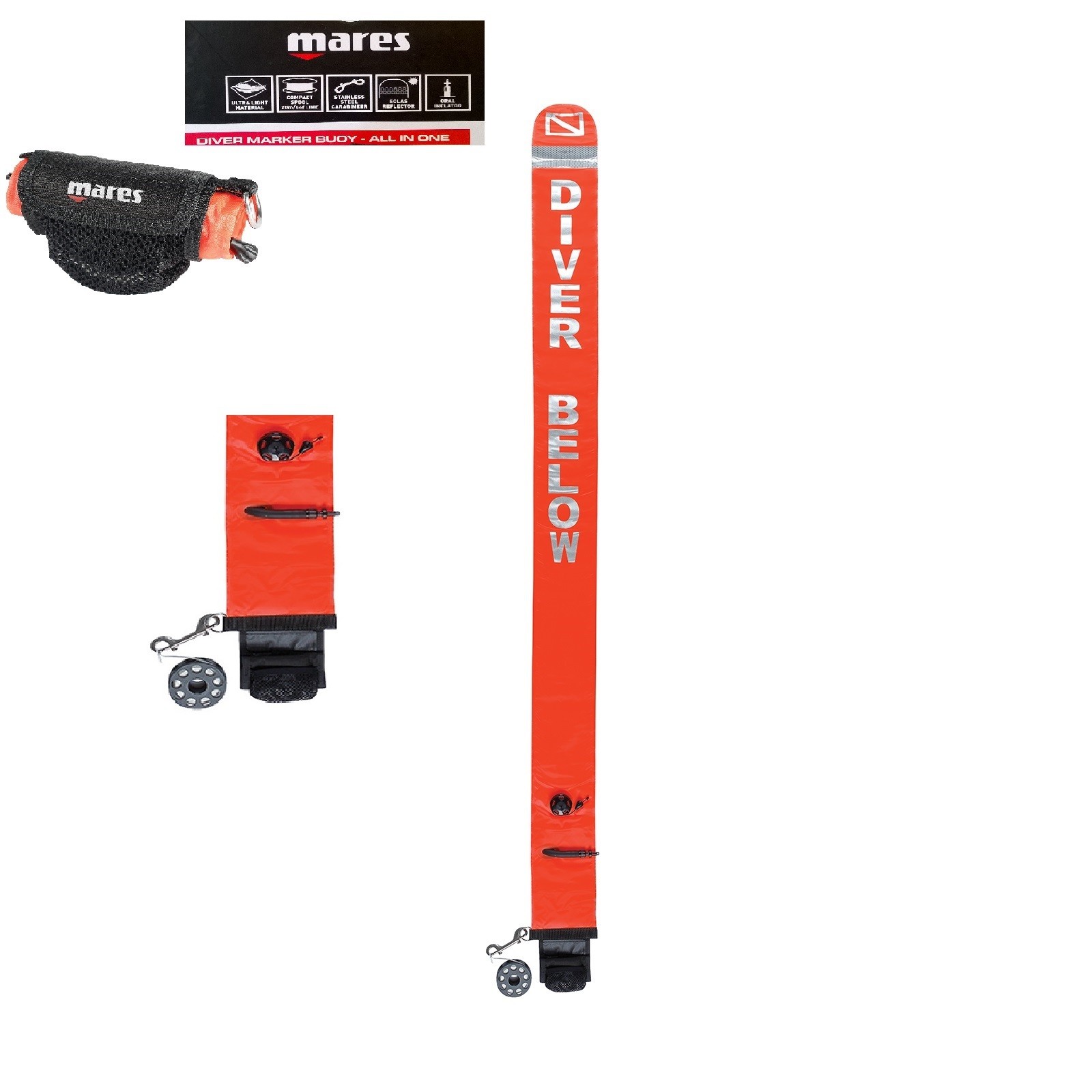 Mares Boje Dive Marker Buoy ALL IN ONE mit Spule, Karabiner Neuheit 2018 | Deutschland Frankfurt
Mares Boje Dive Marker Buoy ALL IN ONE mit Spule, Karabiner Neuheit 2018 | Deutschland Frankfurt