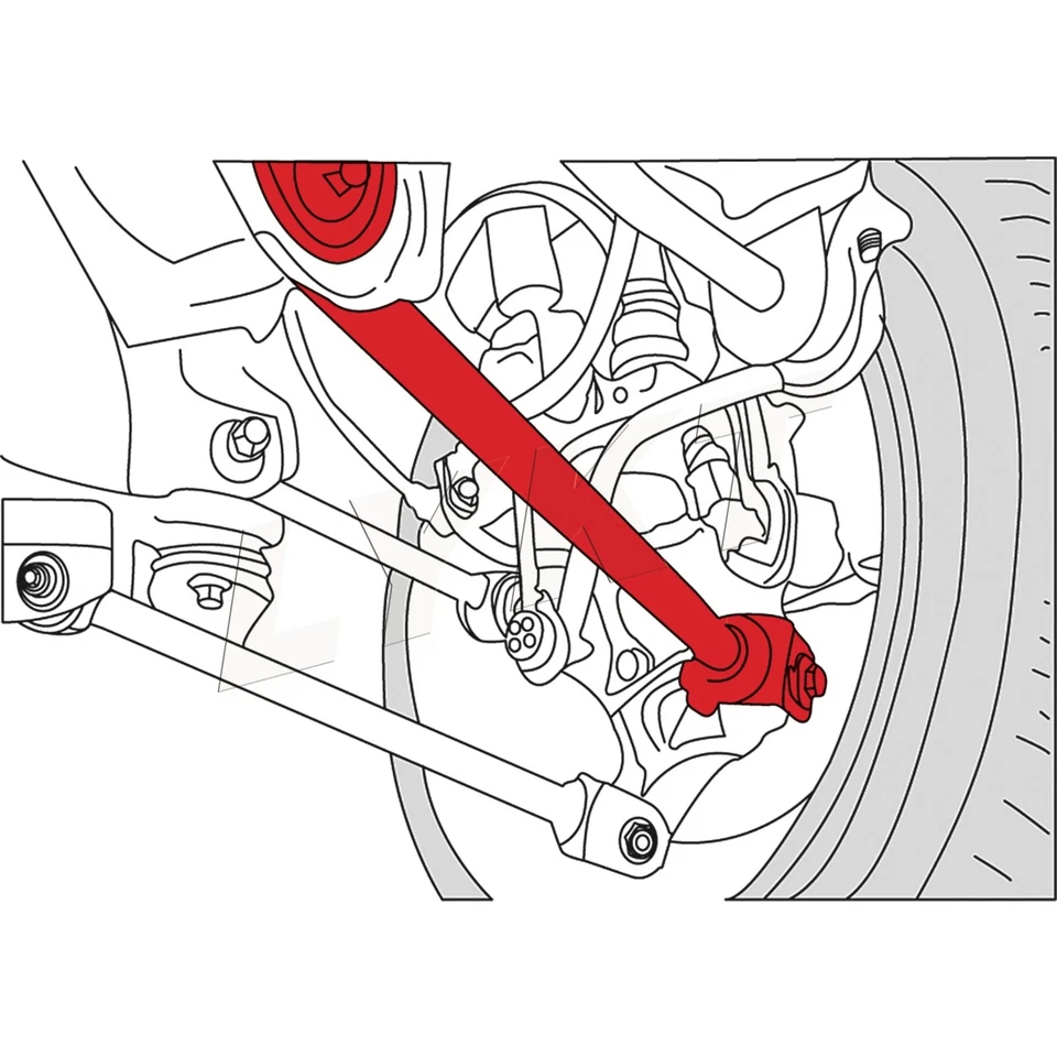 LYKT 2pcs Adjustable Rear Toe Arms for Honda Accord/Crosstour、Acura TSX/TL/TLX Foto 2 de 4