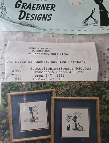 Diane Graebner Designs Cross Stitch Patterns Amish- Kitty's Helper - Picture 2 of 5