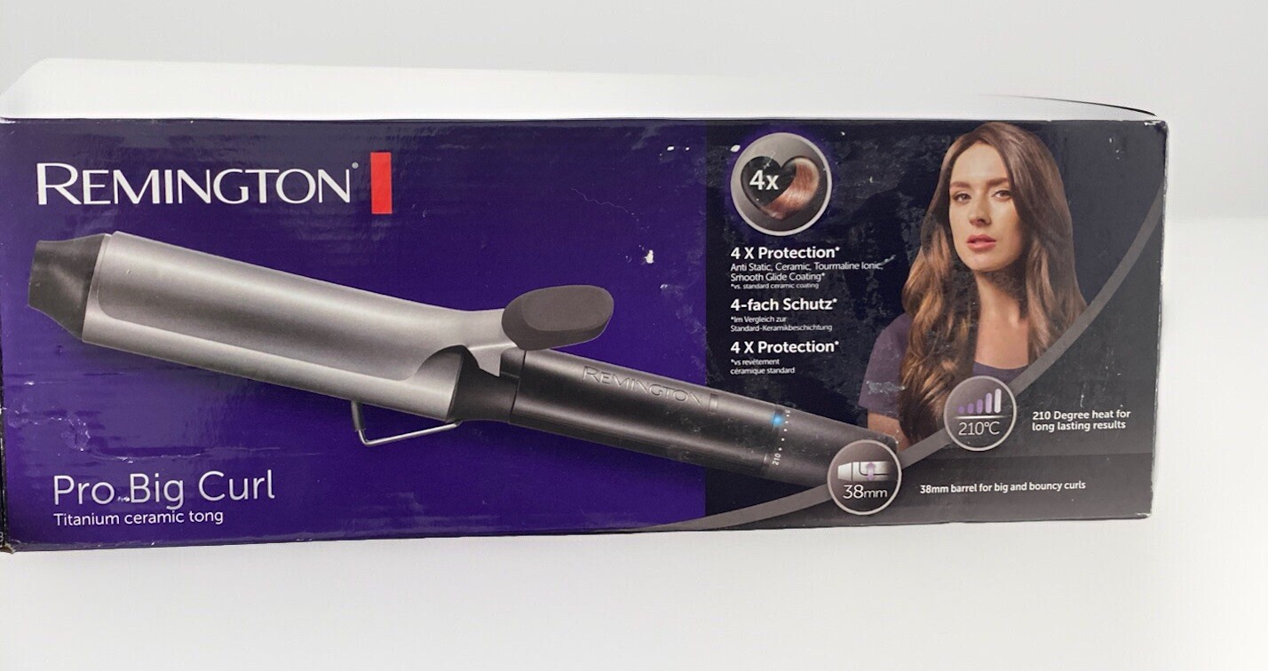 Remington Pro Big Curl CI5538 Lockenstab - Lockenwickler Schwarz/Grau 38mm Digit