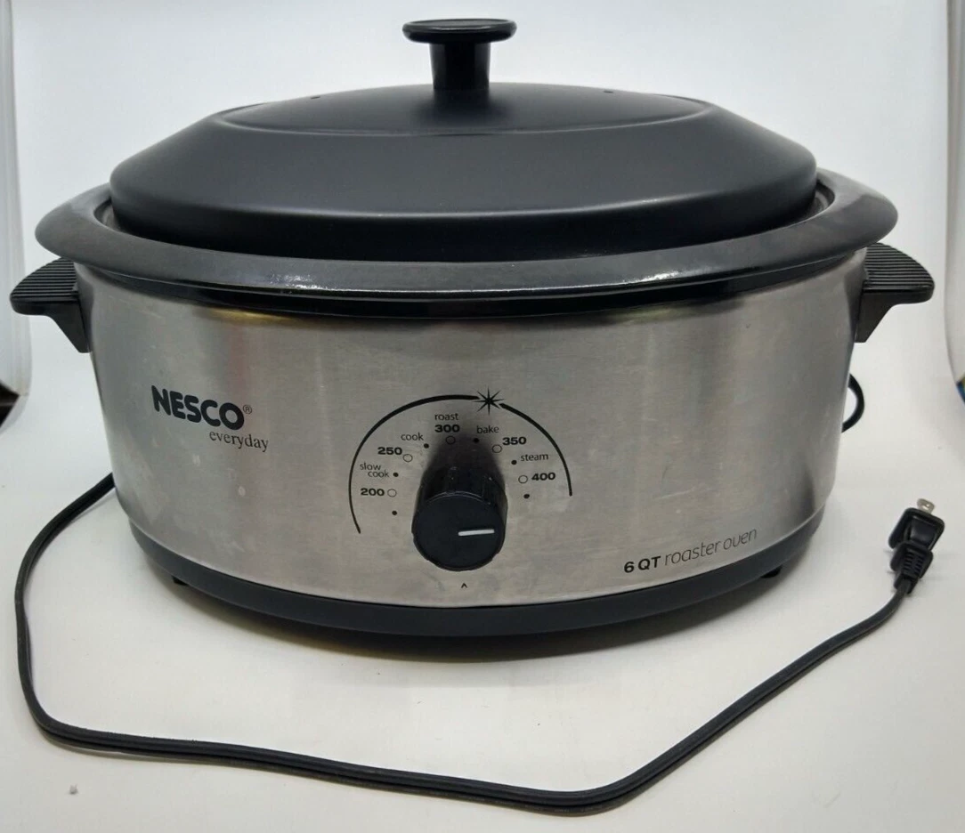 Nesco 6-qt. Stainless Steel Roaster |3703 Tested No Original Box