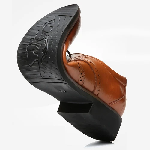 Herren-Schuhe, Formelle Business-Schuhe Klassische Schnür-Oxfords Brogues Schuhe - Bild 5 von 19