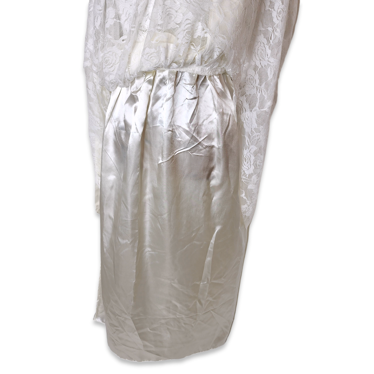 Mesh Lace Floral Open back Detachable Belt Wedding Dress Bridesmaid Size  Small | eBay