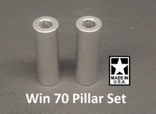 2 Large Bore Pillars Rimfire Stock Pillar Bedding Set 5/16