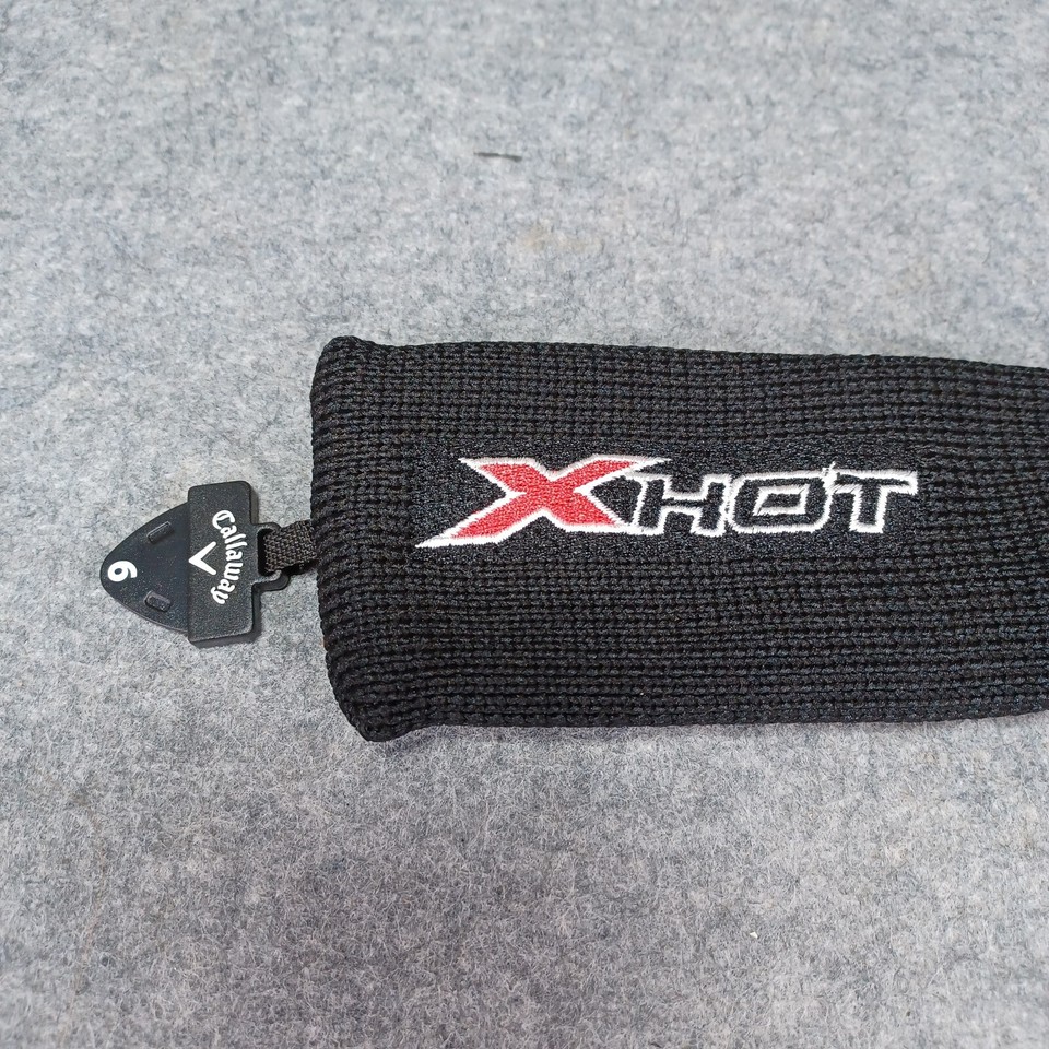 Callaway X Hybrid Rescue Golf Club Head Cover Black Sock Adjustable Tag