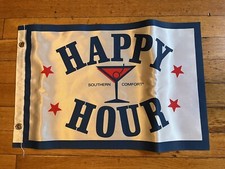 Southern Comfort Whiskey Happy Hour Flag Red White Blue