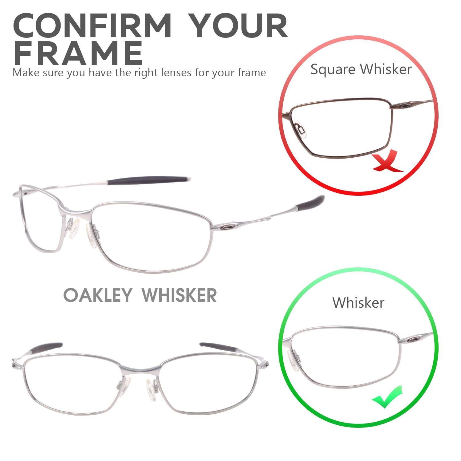 New Walleva Polarized Titanium Replacement Lenses For Oakley Whisker
