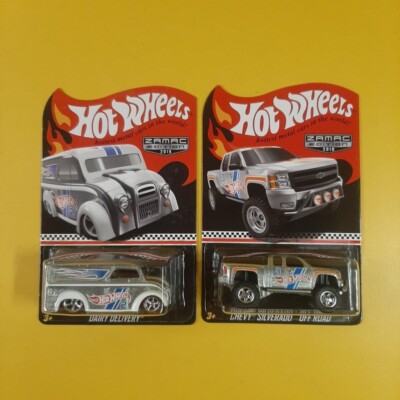 lot 2) DAIRY DELIVERY & CHEVY SILVERADO ZAMAC Hot Wheels 2019