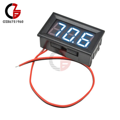 0.56'' Blue LED Digital Volt Amp Meter Gauge 2-Wire AC 70-500V Voltmeter Ammeter