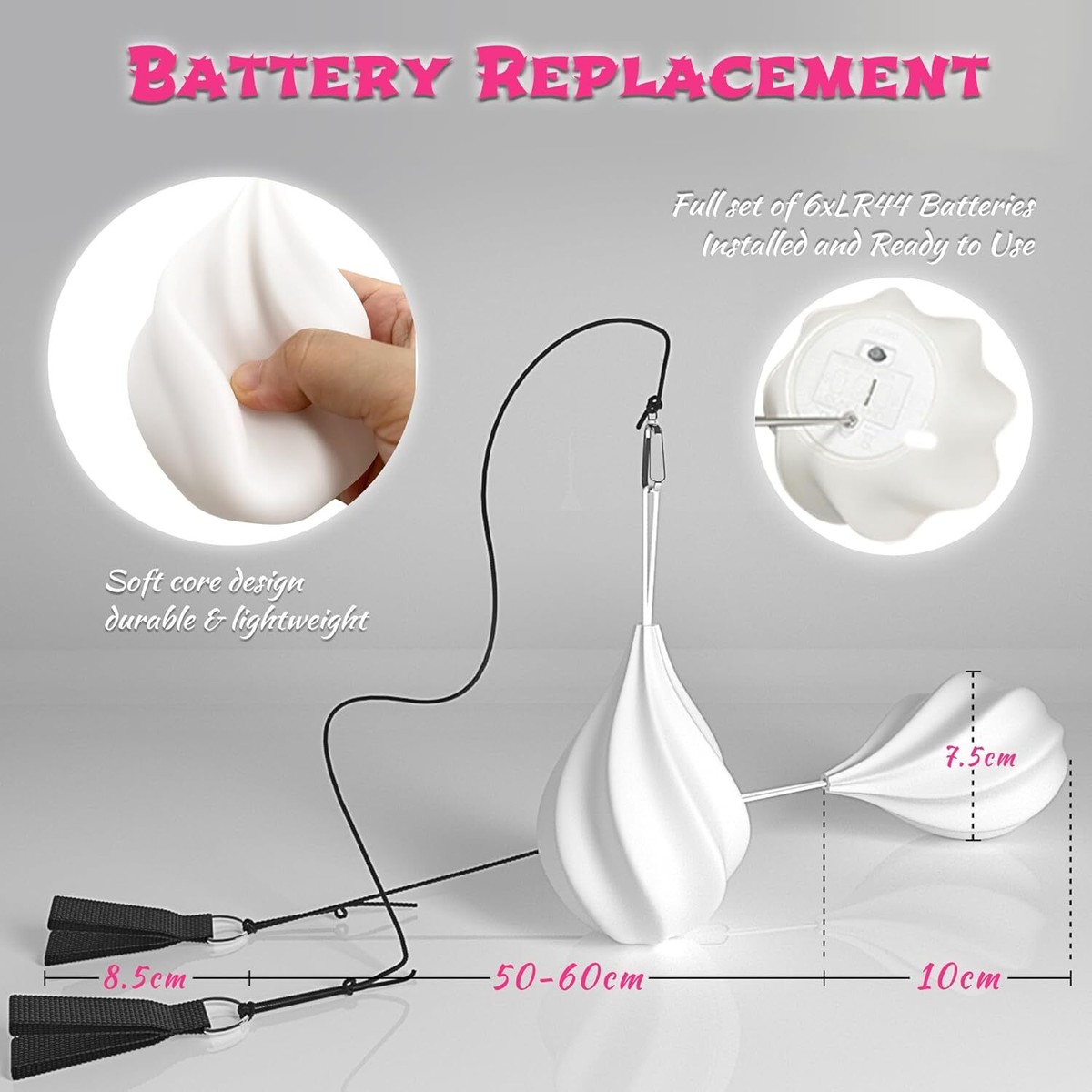 LED Poi Bälle Set - Leuchtende Jonglierbälle Mit Farbwechsel