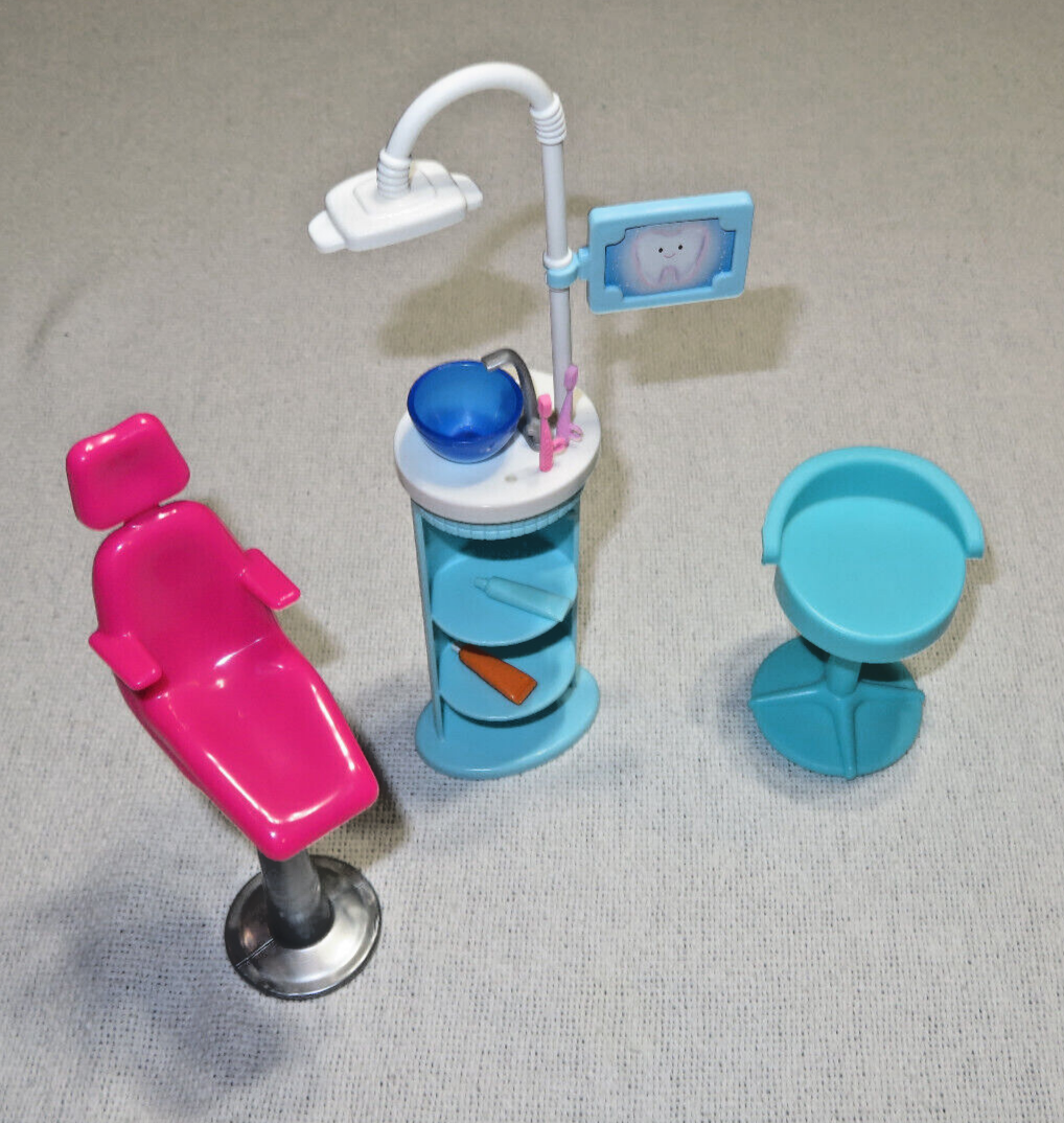 BARBIE Careers DENTIST Playset with Patient Sink & Chair 2015 Custom Lot
