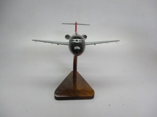 B-717 AirTran Atlanta Falcons Airplane Desktop Mahogany Wood Model Small New - Picture 2 of 6