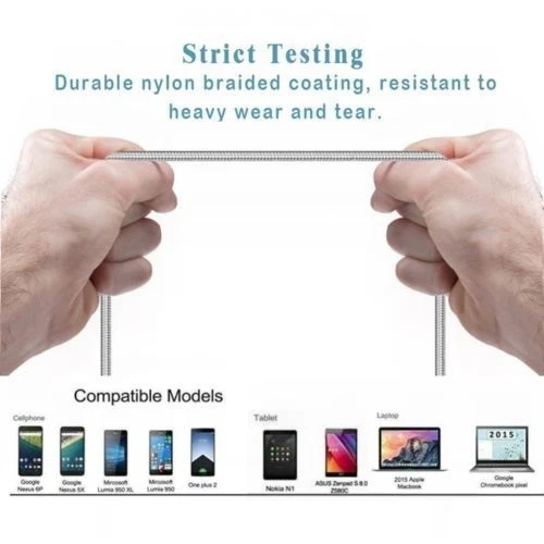 2x USB-C 3.1 Type C Data Cable Fast Charging For Samsung S10 S9 Plus Huawei P30 - Image 2 of 4