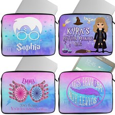 Personalised Laptop Case Harry Tablet Cover Wizard Sleeve Universal Bag Gift
