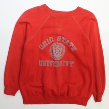 Vintage Ohio State University Crest Crewneck Sweatshirt Size Medium 80s 90s NCAA