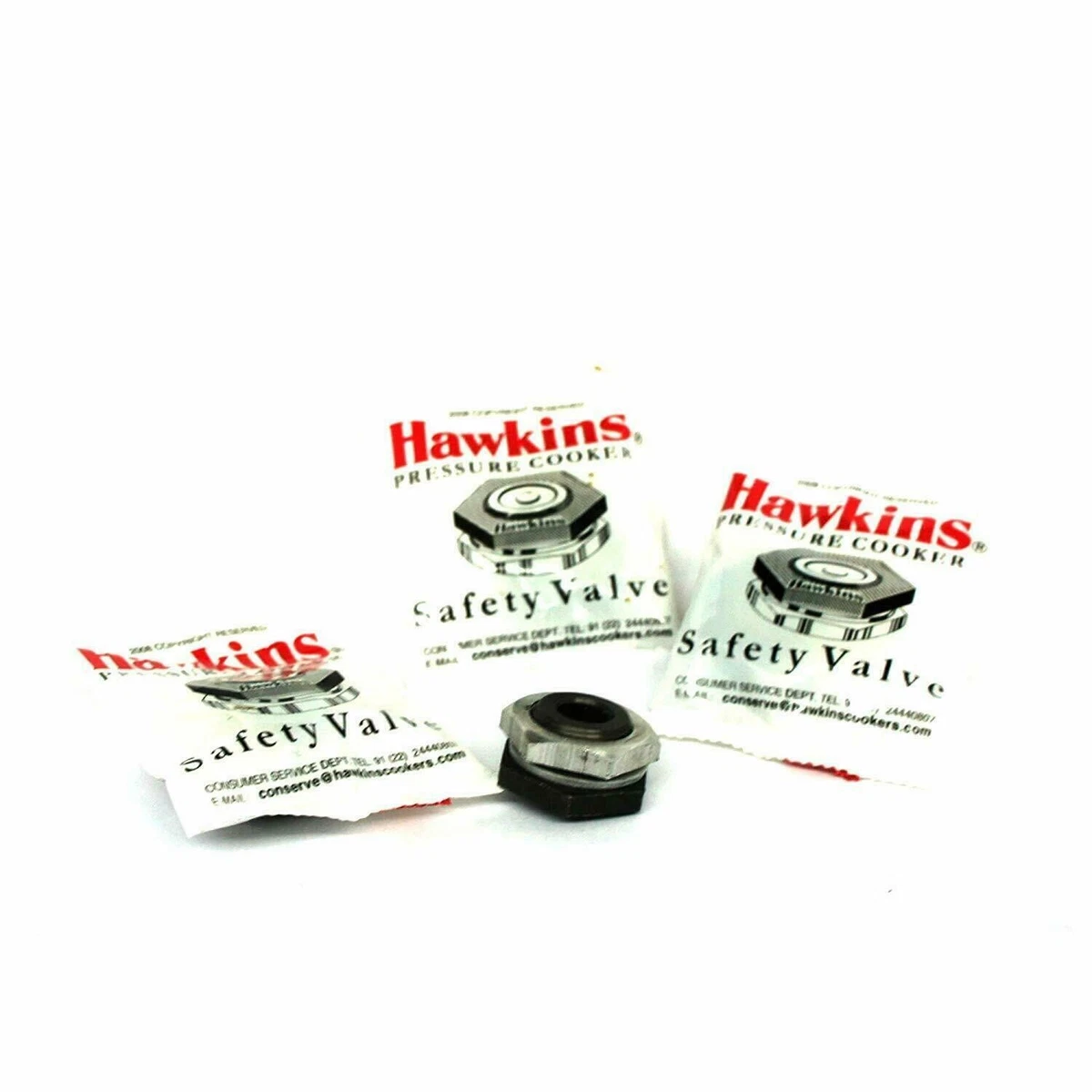 Set Of 3 Hawkins Safety Valve For All Type Pressure Cooker 1.5 Ltr To 22 Ltr