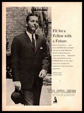 1964 Curlee Suits "Fit For A Fellow With A Future" St Louis MO Vintage Print Ad