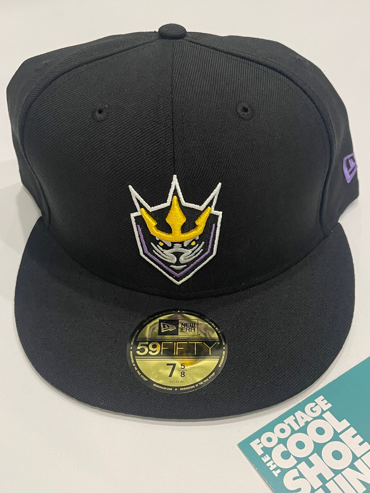 NEW ERA 59FIFTY SAD SEALS HAT CROWN BLACK GOLD YELLOW WHITE PURPLE