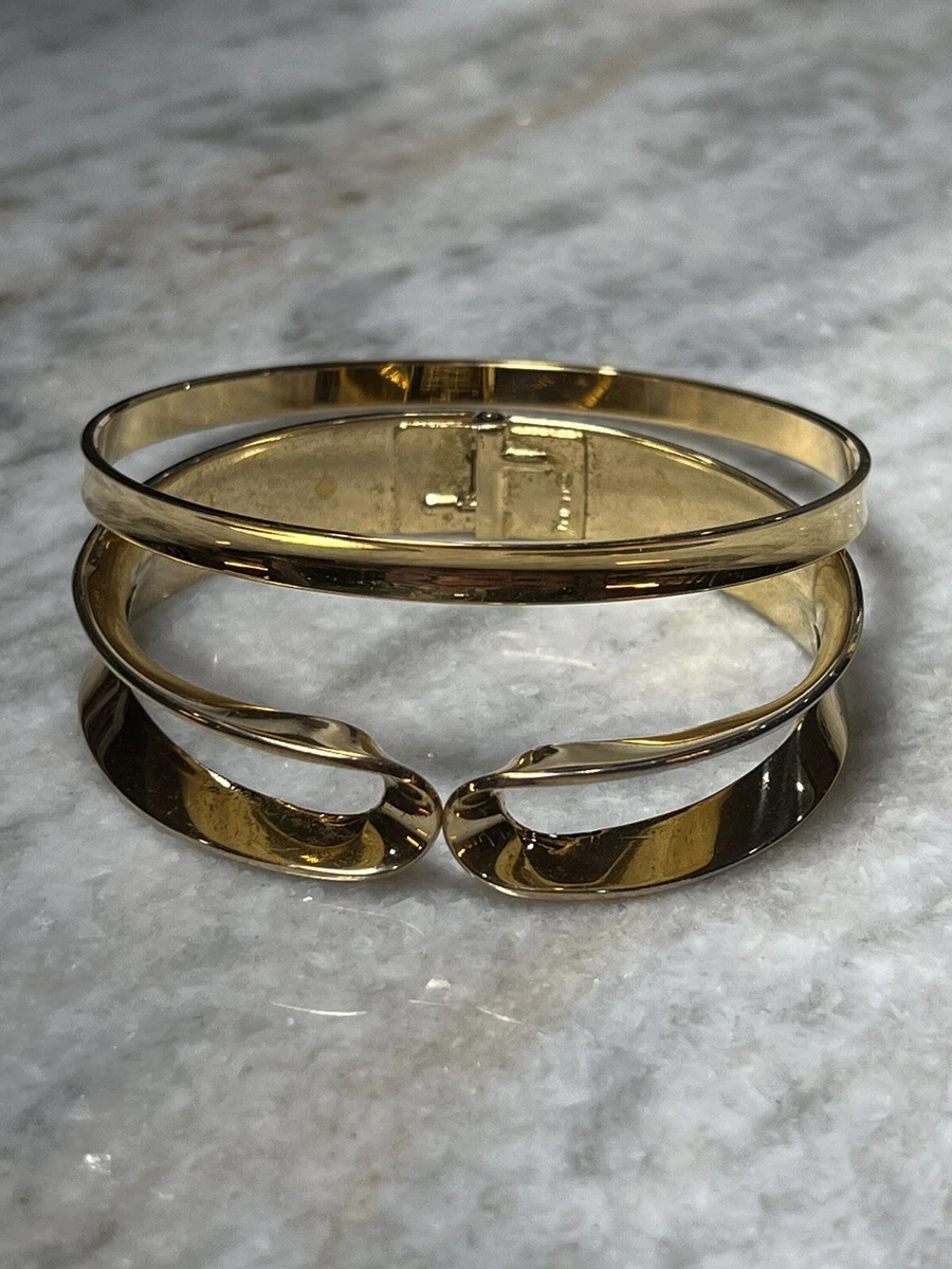 Trifari gold cheap bangle bracelet