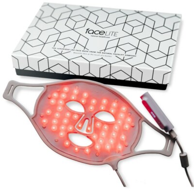 FACELITE LED GESICHTSMASKE, Anti-Aging Rot & Nahinfrarotlichttherapie
