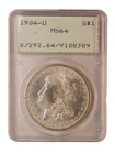 1904 *O* Morgan Silver Dollar *** PCGS MS64 Rattler*** FREE SHIPPING  G1095