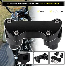 1 1/2" Tall Handlebar Riser Top Clamp For Harley Sportster 883 XLH883 Street Bob