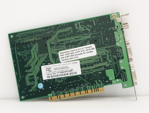 Vintage Creative Labs Dxr2 AGP Video Card Decoder CT7120 Dual VGA/S-Video/SPDIF. - 第 2/7 張圖片