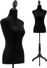 Mannequin Body Dress Form Torso Female Manikin 49.6-63.4 Inch Height Adjustable