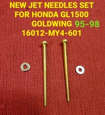 Honda GL1500 Goldwing 95-98 New Jet needle set pair 16012-MY4-601 New W/washers