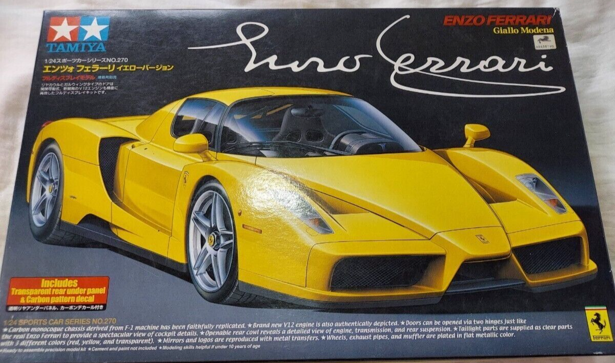 Tamiya 1/24 Enzo Ferrari yellow version model kit 24270 | eBay