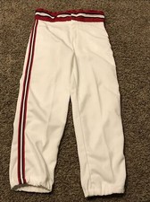 Vintage Swingster? Baseball Pants Size S USA Made White Red A32