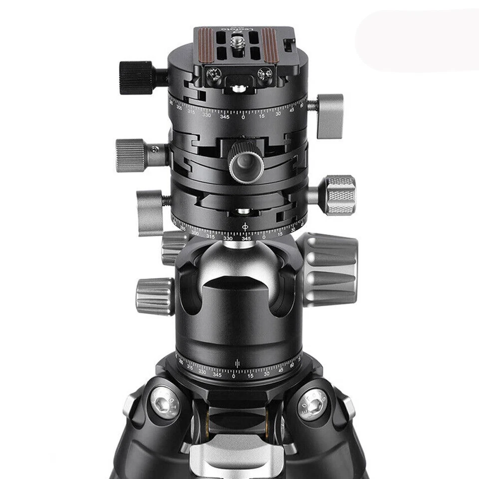 Black Leofoto G2 GEAR HEAD 3 In 1 Panoramic Geared Ball head Tripod Head NewOo - Image 4 of 4