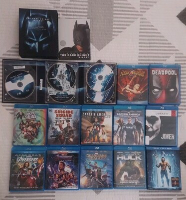 Lot Of Marvel/DC/super Hero 15 Blu-Ray Dvd Movies 