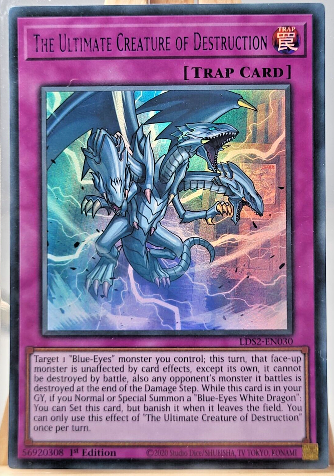 Yu-Gi-Oh LDS2-EN030 Ultimate Creature of Destruction Ultra Rare Purple Card