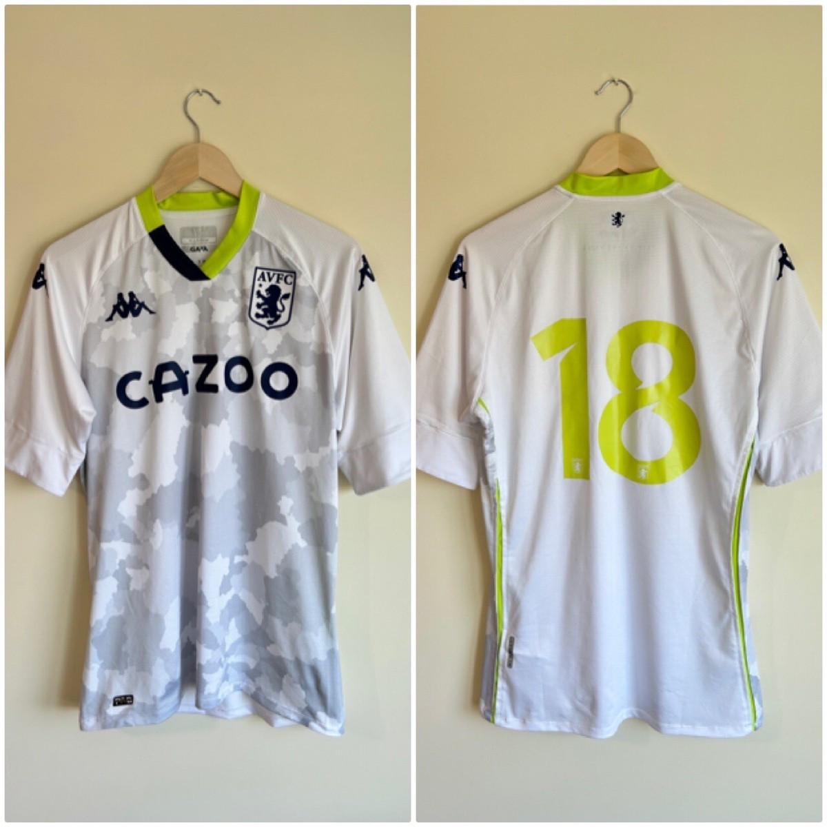 アストン・ビラ MINGS 5 ユニフォーム (KOMBAT) ASTON VILLA 2021 2022 HOME FOOTBALL SHIRT #5 MINGS KAPPA