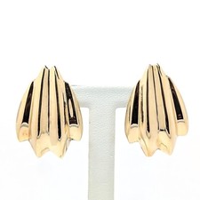 14K Gold Earrings 1-1/4" Long x 7/8" Wide