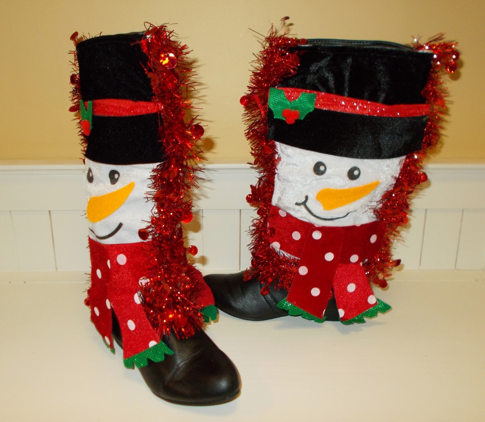 Ugly BOOTS Christmas Sweater Women's 