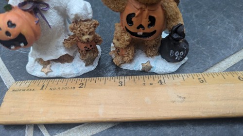 Halloween Trick or Treat Bären einer im Kürbiskostüm & einer im Geisterkostüm - Bild 10 von 15