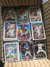 Modern Bulk Baseball Cards Medium Flat Rate Box Lots of Rookies and color cards