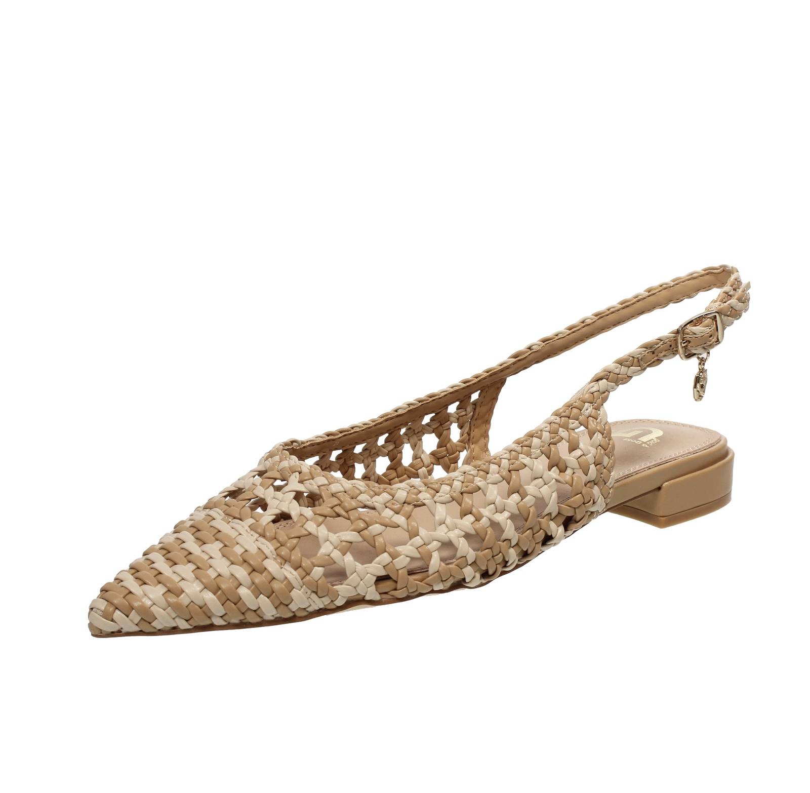 Gold - Gold Pumps mit niedrigem Absatz beige - Gre 38 24 cm Damenschuhe 11590₽