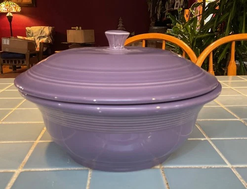 Fiestaware Lilac Covered CASSEROLE lid serving dish bowl