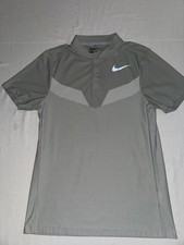 Nike Golf Modern Fit Shirt Mens Small Gray Dri-FIT Polo Blade Collar NWOT 