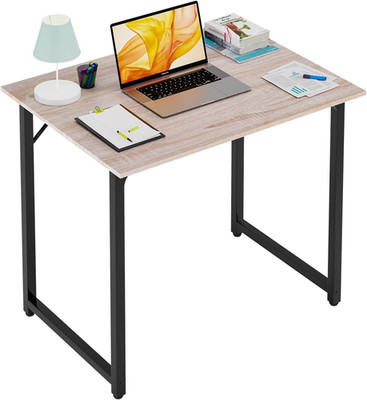  Computer Desk, Office Desk with Metal Frame,  Writing Table ,32 Inch,Nature