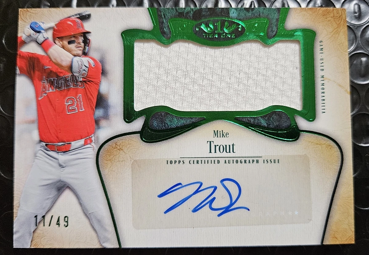 Mike Trout Baseball Serial Numbered Sports Trading Cards