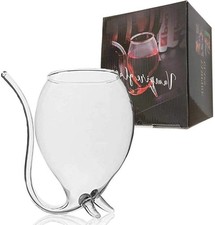 Porto Sipper Set of 1 Liquor Glasses with Small Glass Brush 300ml