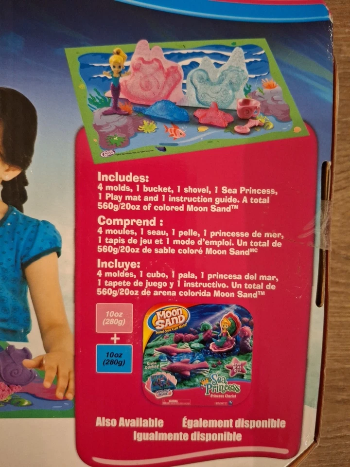 Moon Sand Sea Princess W Mat Press Play Sand New NOS Very Rare Spin Master - Image 3 of 4