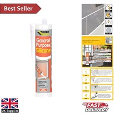 Everbuild 280ml Waterproof Sealant - Perfect for Tubs, Sinks, and Windows