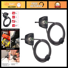 Heavy Duty Steel Cable Lock with Keys - Anti-Theft Trail Camera Kayak Lock, 2