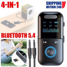 for Car Music Audio Aux Adapter USB Bluetooth 5.4 Wireless Transmitter Receiver
